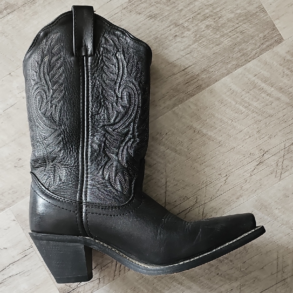 Black Western Leather Boots